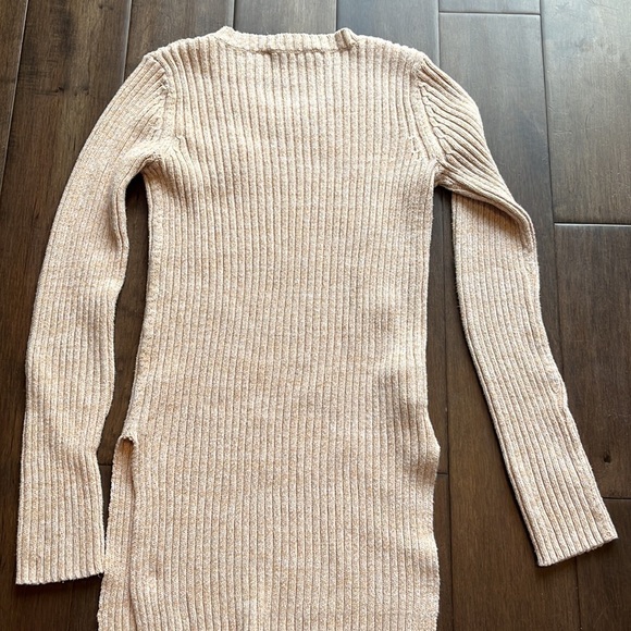 BCBGeneration Sweater Womens Small S Tunic tan and white - Picture 5 of 6